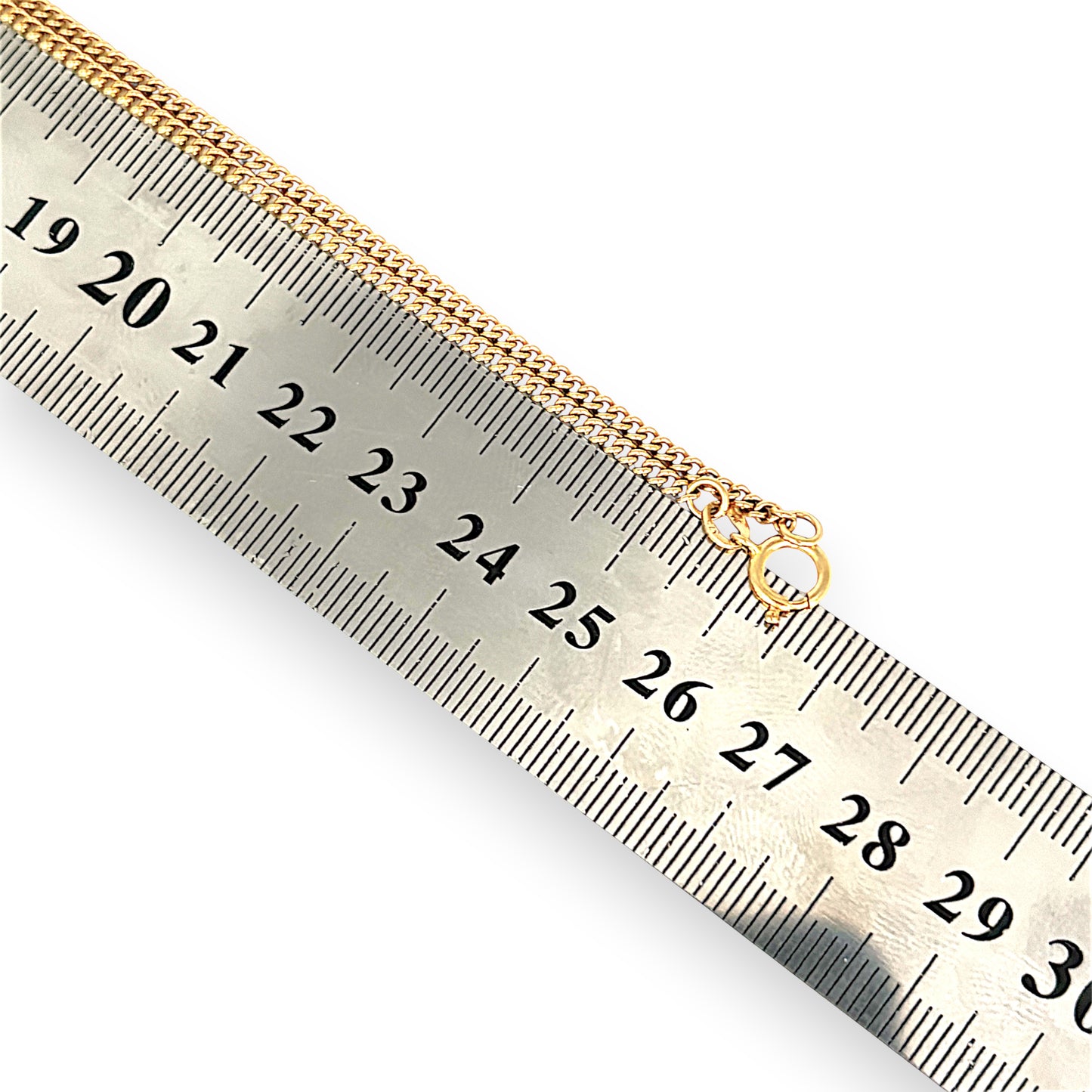 GOLD DEAL | 9ct (9K) Gold Contoured Moderate Curb Link Chain 52cm