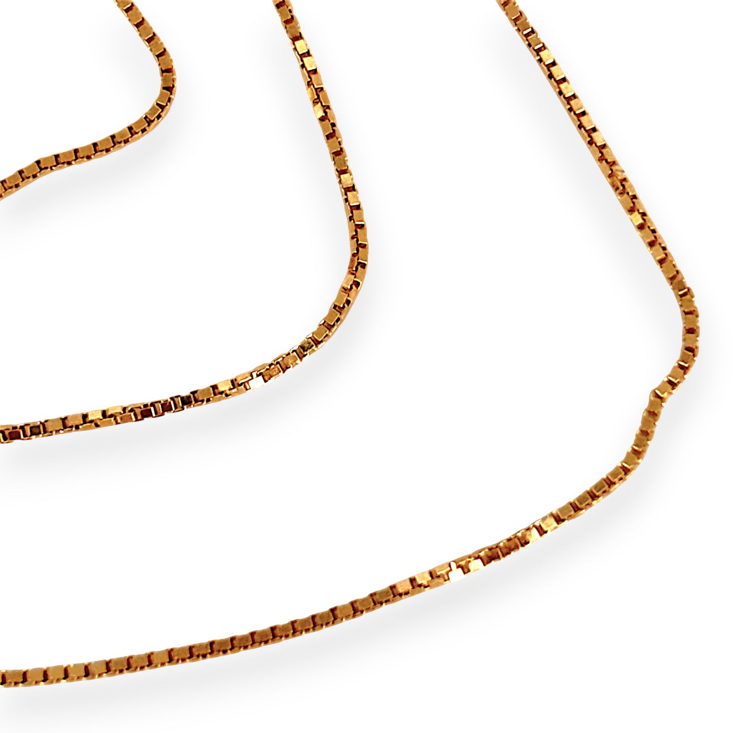 GOLD DEAL | 9ct (9K) Gold Italian Sleek Soft Feel Box Refurbished Chain 55cm