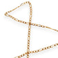 GOLD DEAL | 9ct (9K) Gold Fearless 1 - 3 Figaro Chain 49cm