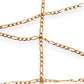 GOLD DEAL | 9ct (9K) Gold Fearless 1 - 3 Figaro Chain 49cm
