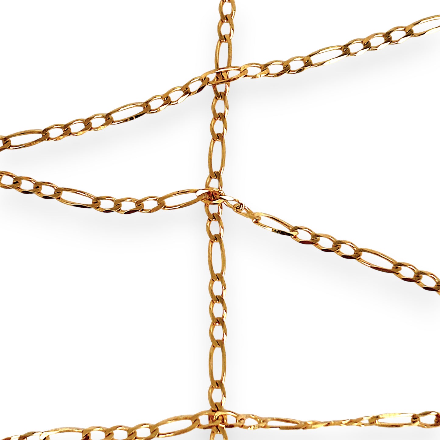 GOLD DEAL | 9ct (9K) Gold Fearless 1 - 3 Figaro Chain 49cm