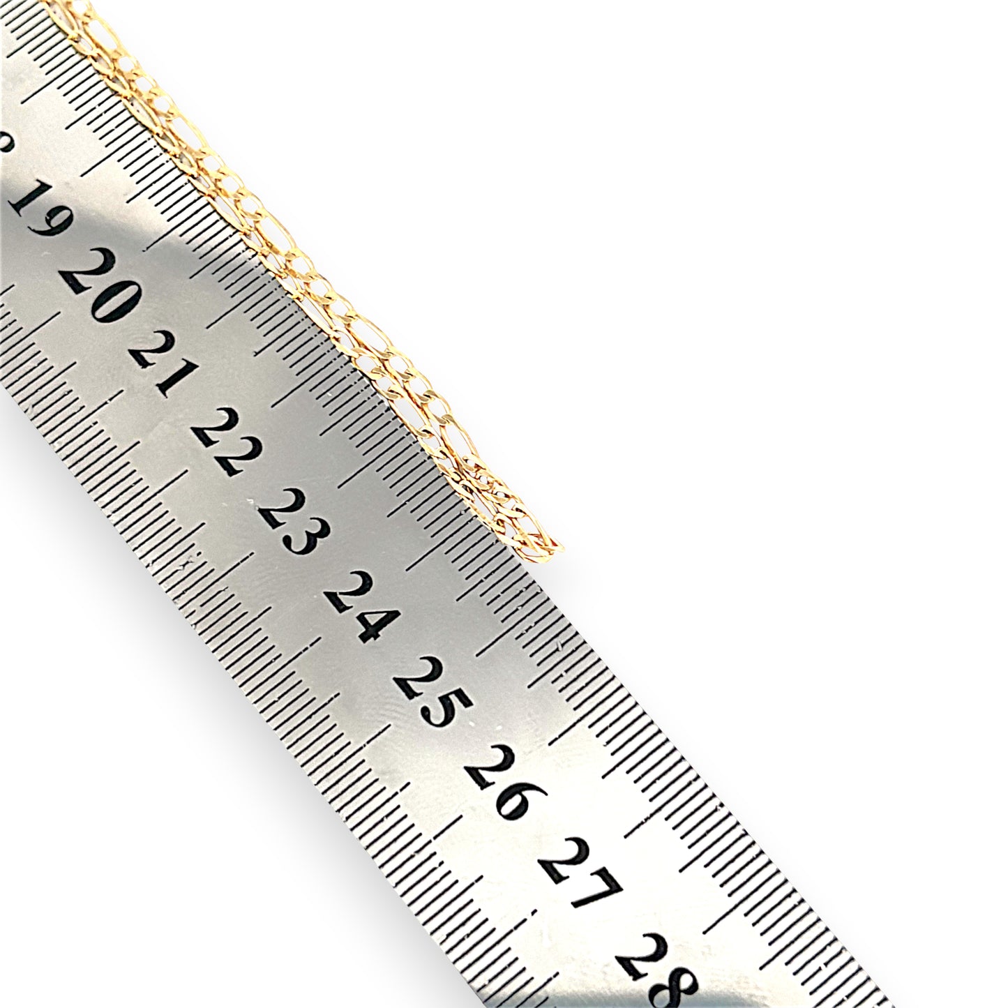 GOLD DEAL | 9ct (9K) Gold Fearless 1 - 3 Figaro Chain 49cm