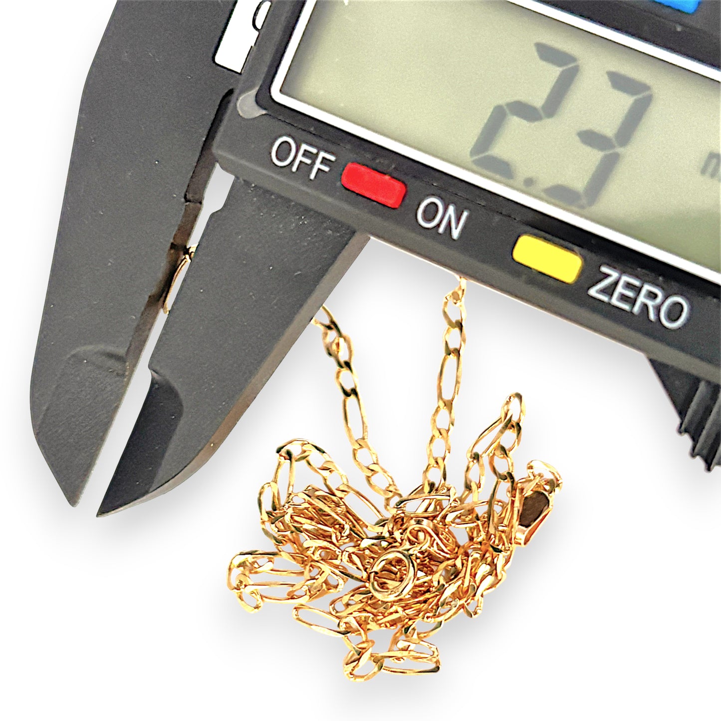 GOLD DEAL | 9ct (9K) Gold Fearless 1 - 3 Figaro Chain 49cm