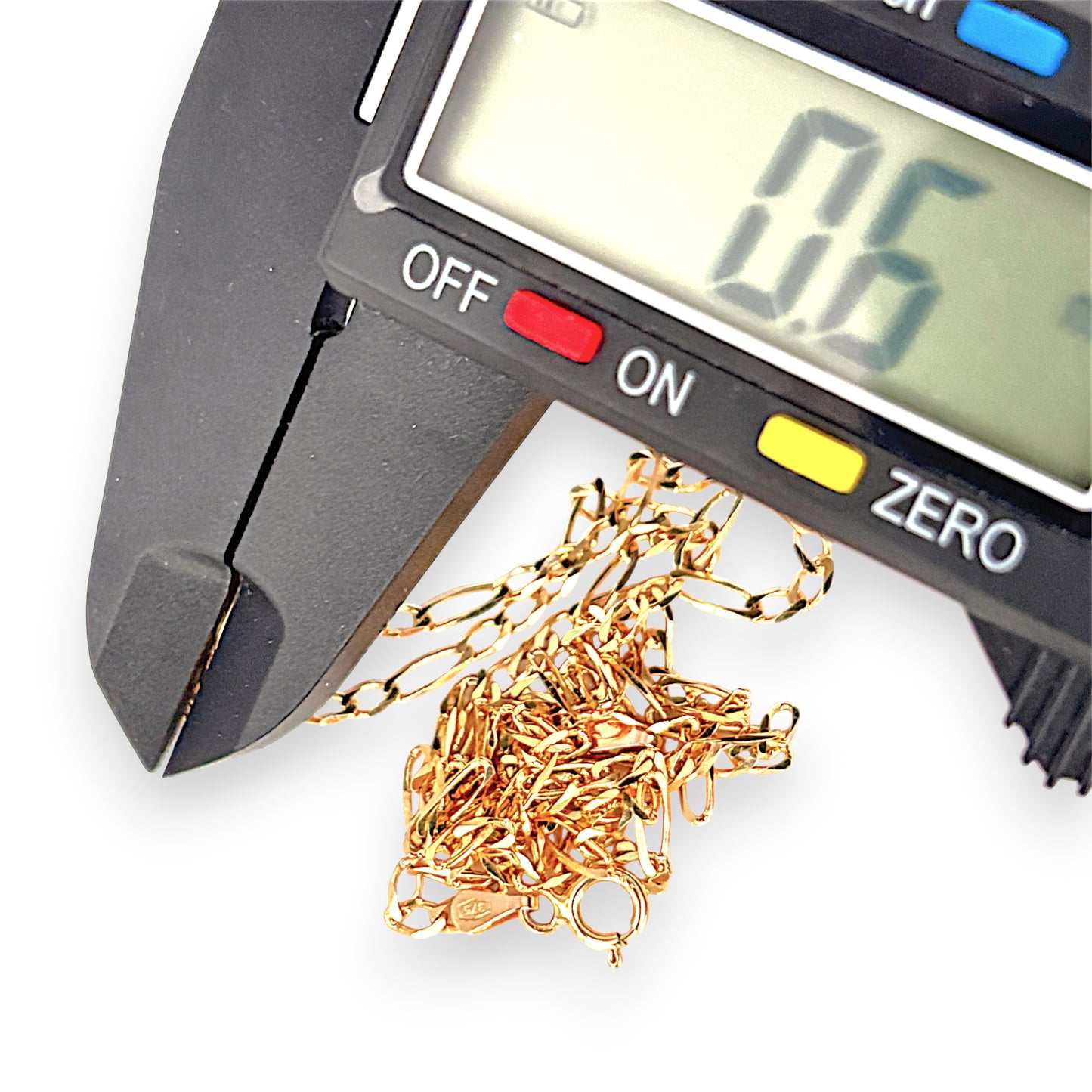 GOLD DEAL | 9ct (9K) Gold Fearless 1 - 3 Figaro Chain 49cm