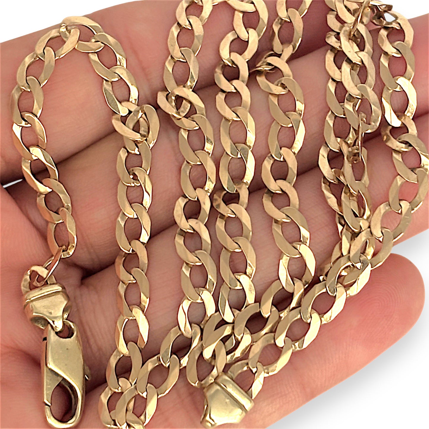 GOLD DEAL | 9ct (9K) Gold Built to Impress Curb Link Chain 60cm