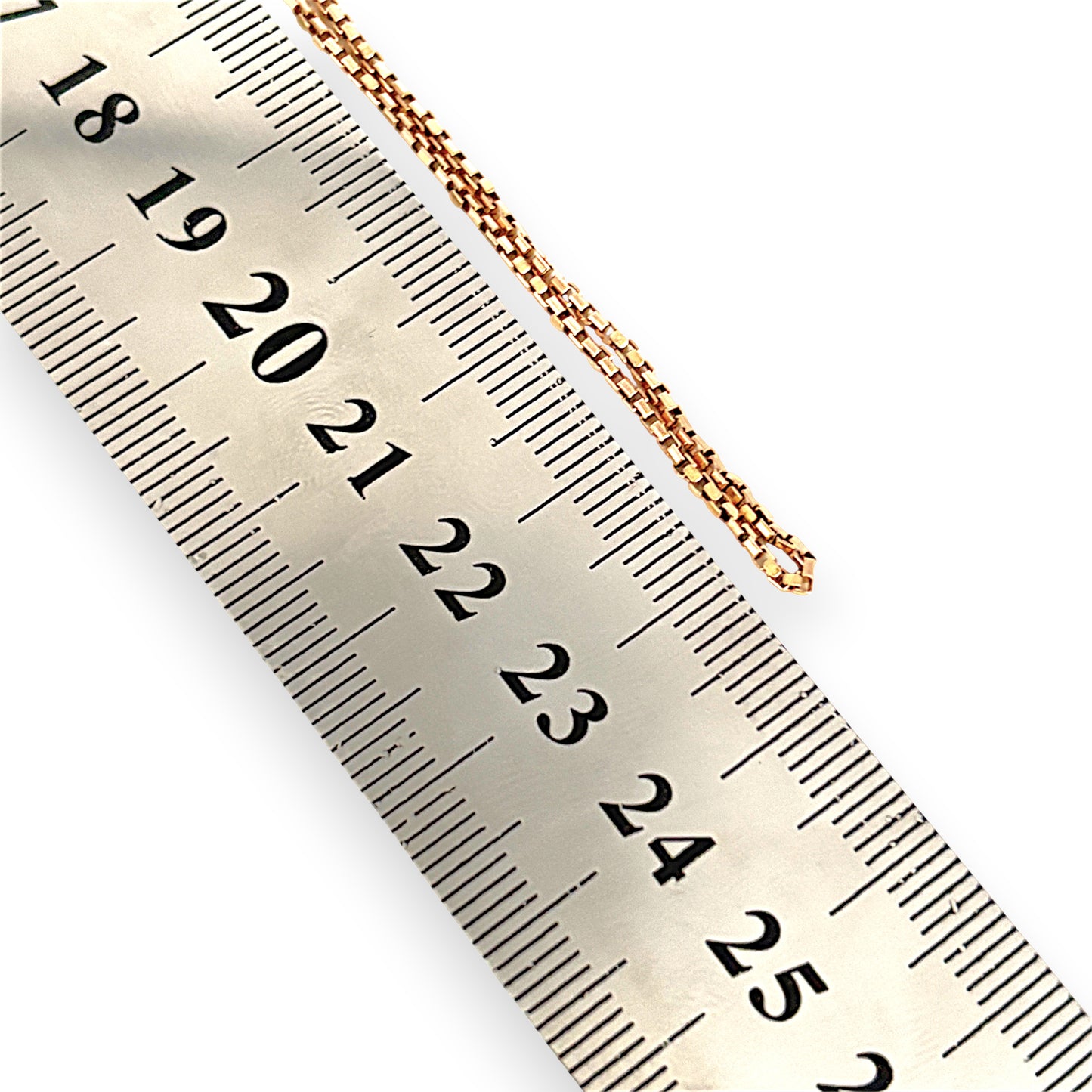 GOLD DEAL | 9ct (9K) Gold Burnished Box Link Chain 46cm