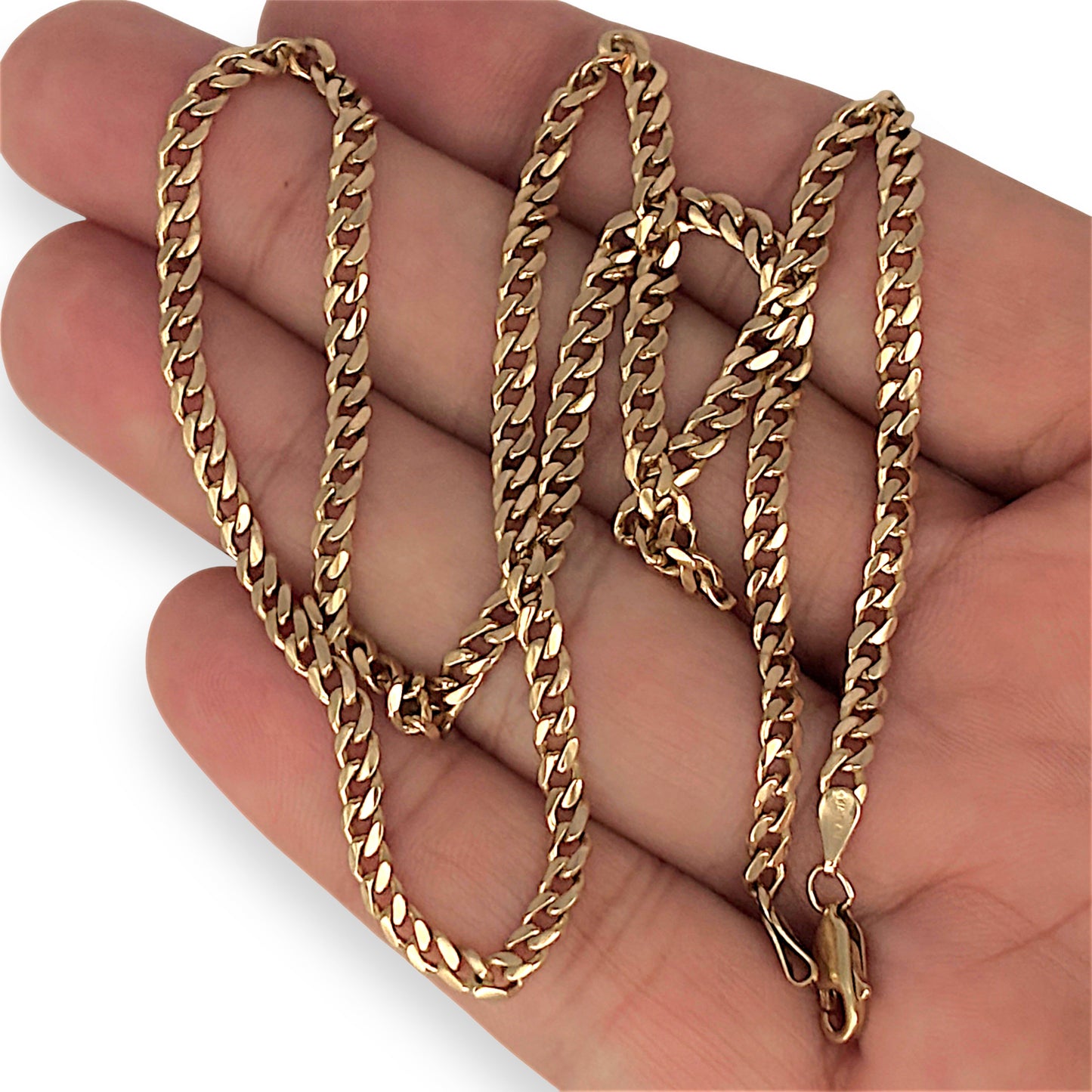 GOLD DEAL | 9ct (9K) Gold Captivating Curb Link Chain 52cm