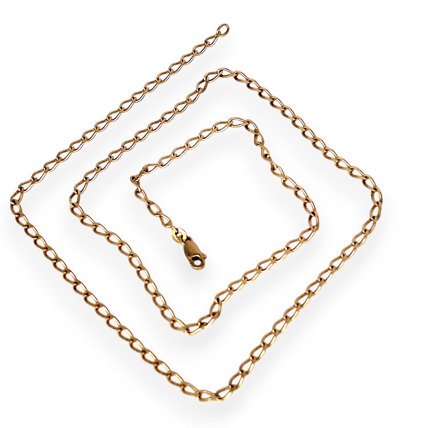 GOLD DEAL | 9ct (9K) Gold Chain Opulent Oval Link Refurbished Chain 60cm