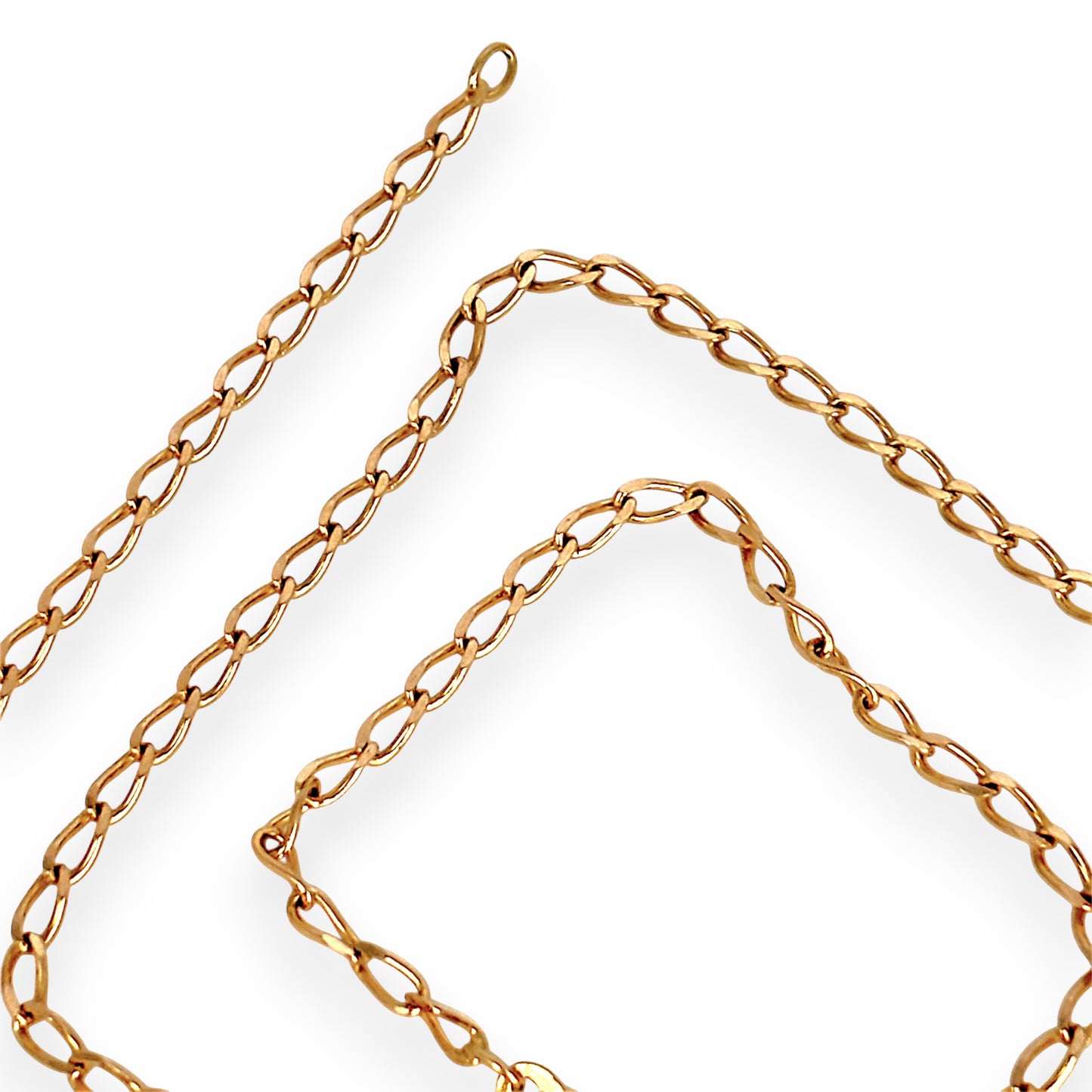 GOLD DEAL | 9ct (9K) Gold Chain Opulent Oval Link Refurbished Chain 60cm