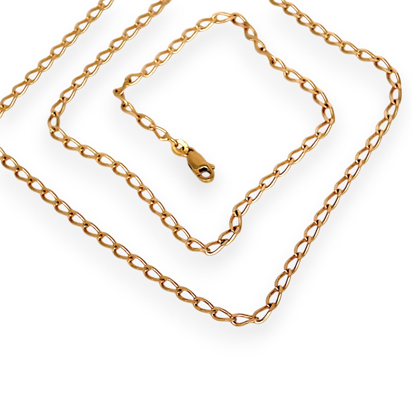 GOLD DEAL | 9ct (9K) Gold Chain Opulent Oval Link Refurbished Chain 60cm