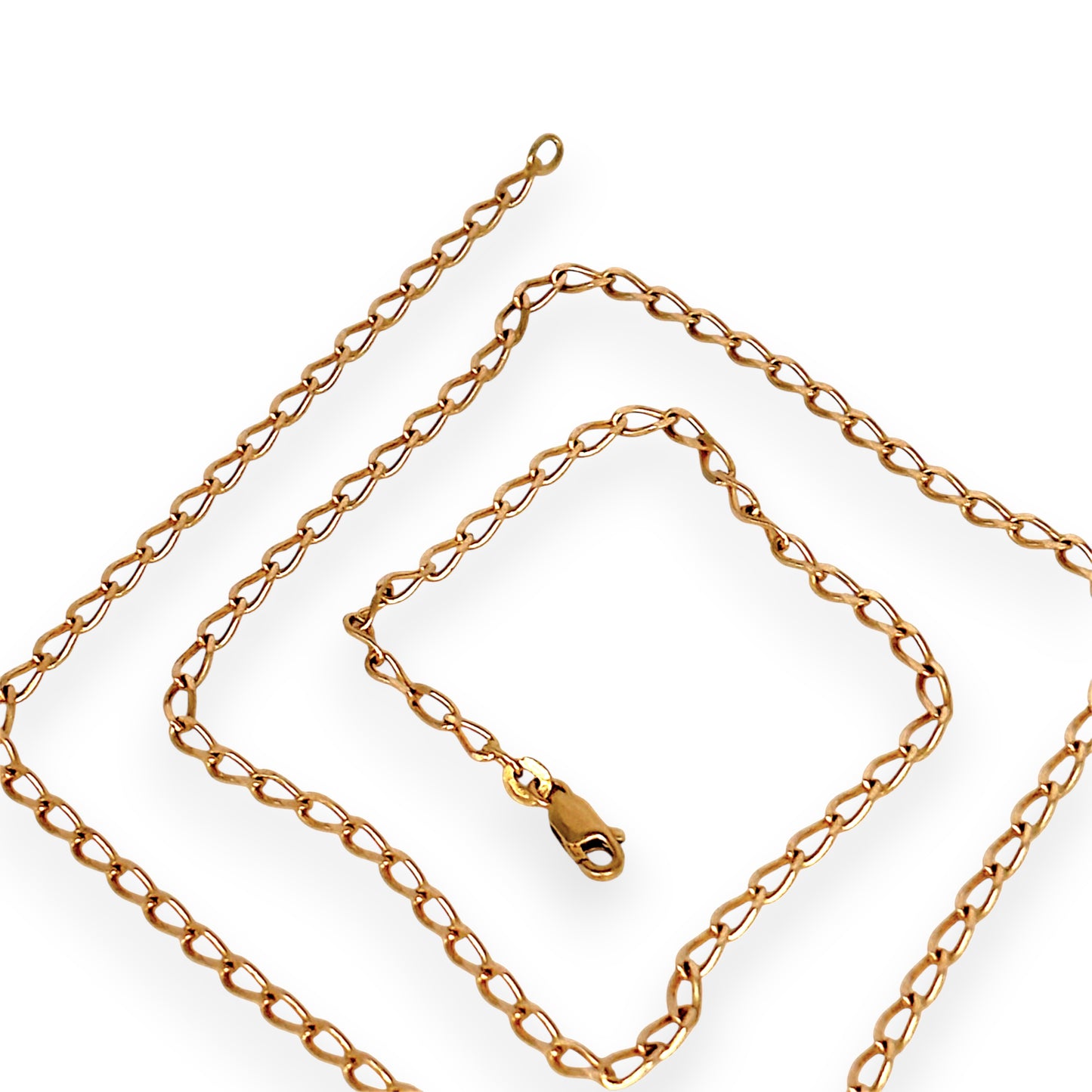 GOLD DEAL | 9ct (9K) Gold Chain Opulent Oval Link Refurbished Chain 60cm