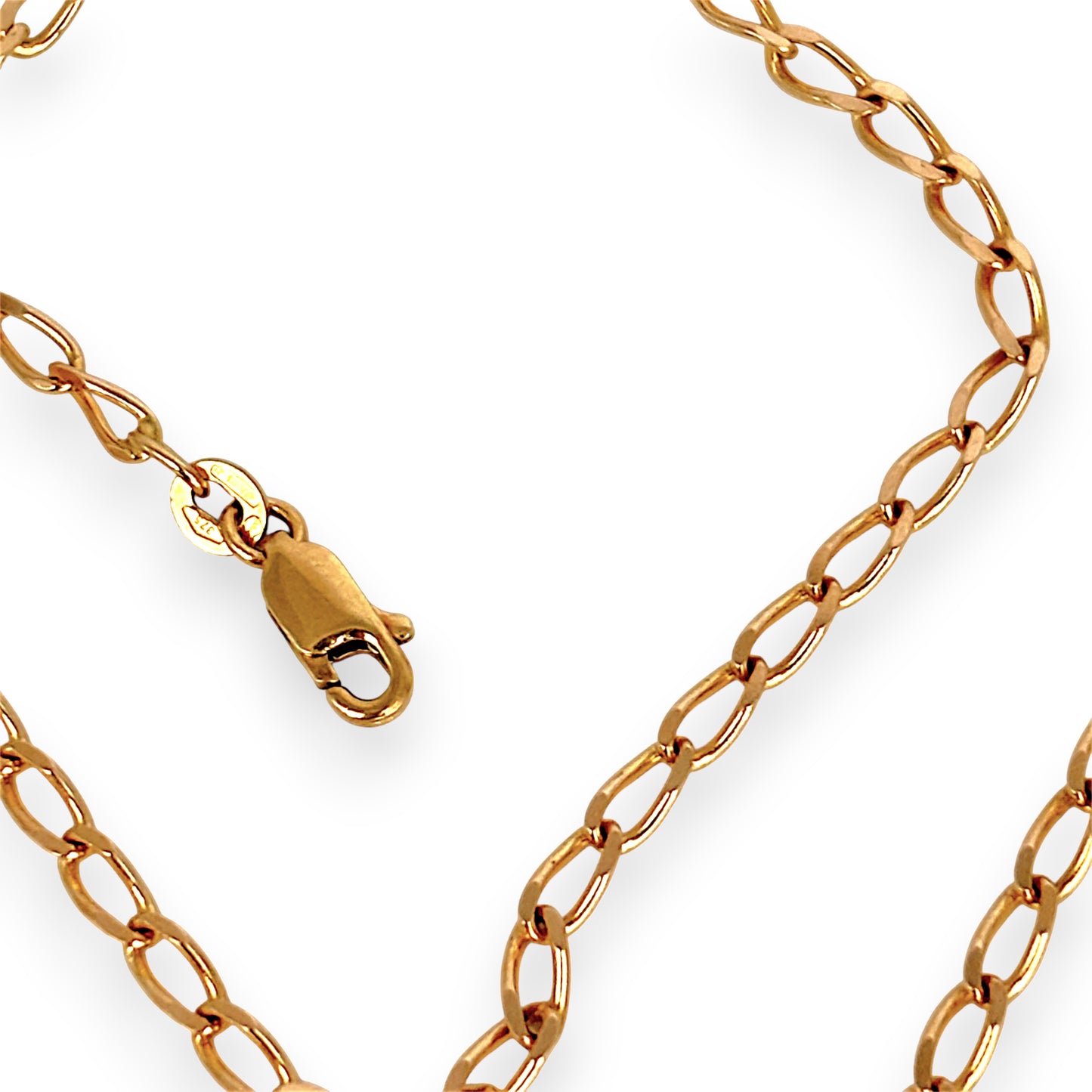 GOLD DEAL | 9ct (9K) Gold Chain Opulent Oval Link Refurbished Chain 60cm