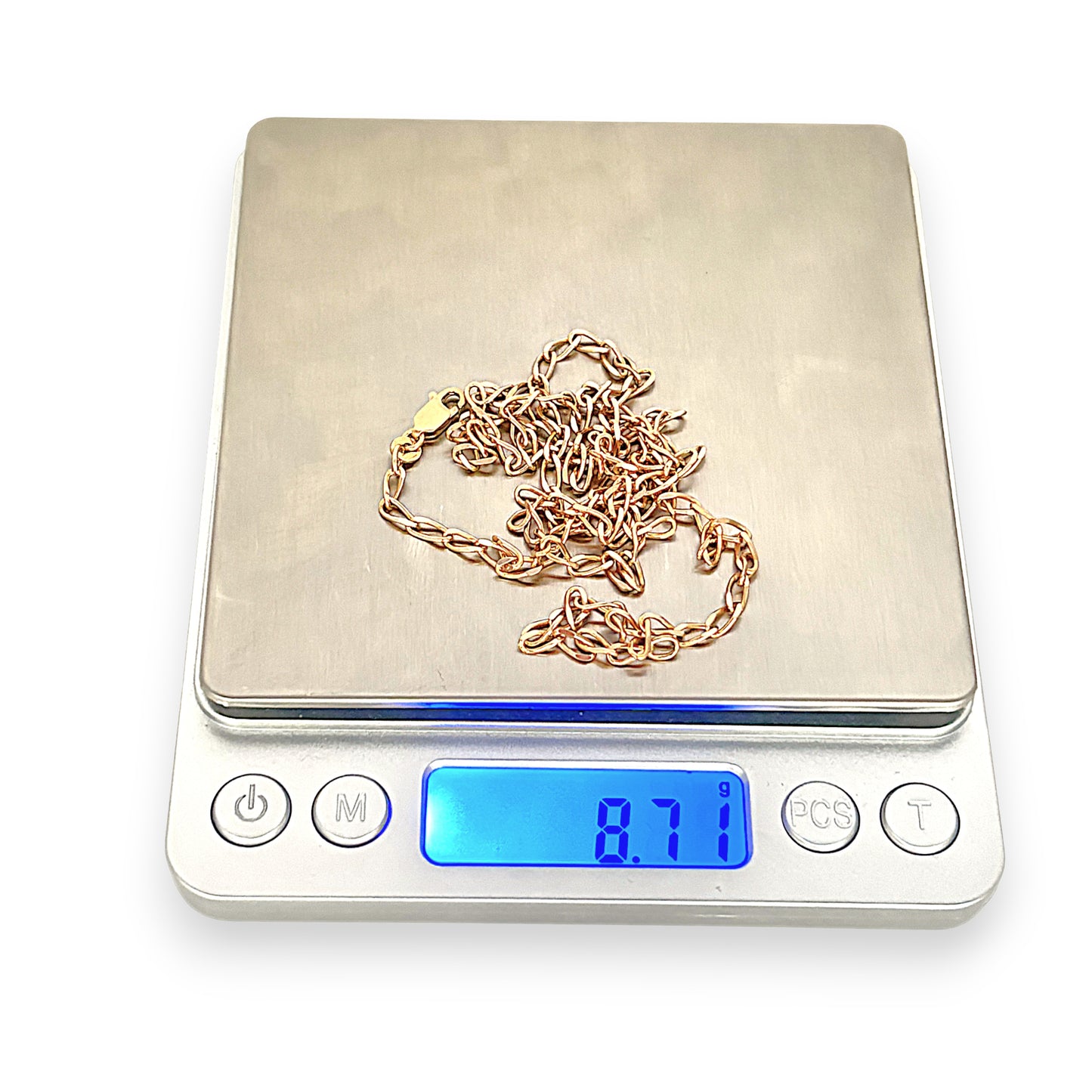 GOLD DEAL | 9ct (9K) Gold Chain Opulent Oval Link Refurbished Chain 60cm