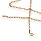 GOLD DEAL | 9ct (9K) Gold - Contoured Flat Oval Curb Link Chain 50cm