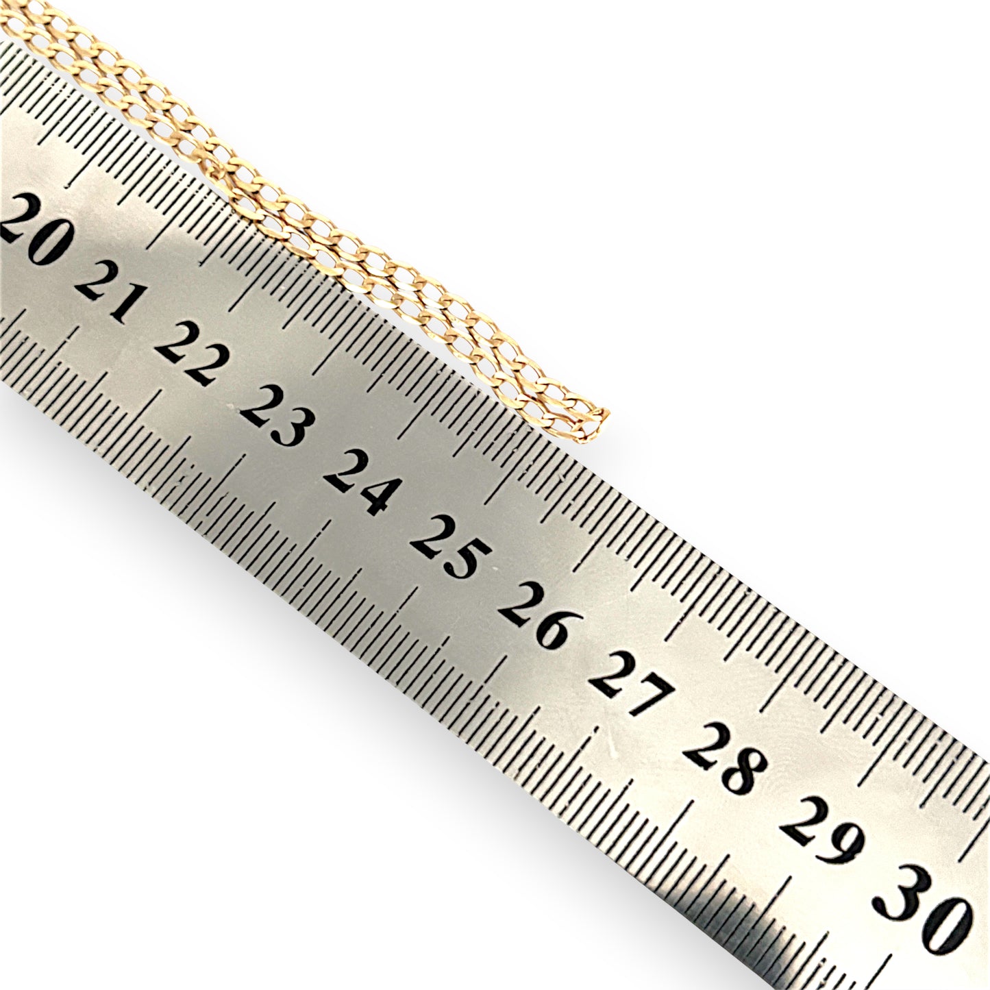 GOLD DEAL | 9ct (9K) Gold - Contoured Flat Oval Curb Link Chain 50cm