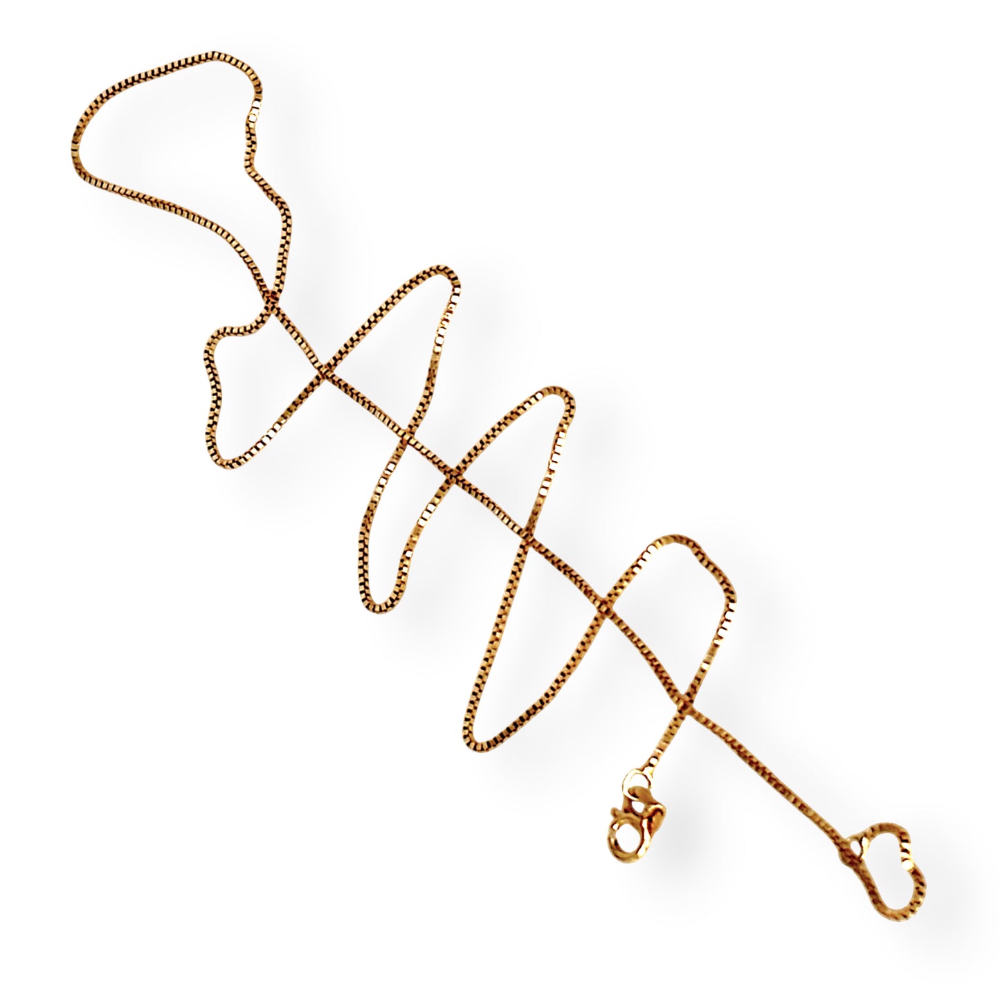 GOLD DEAL | 9ct (9K) Gold Beamingly Bright Box Link Chain 43cm