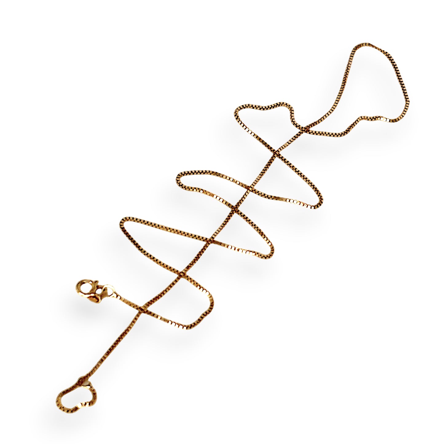 GOLD DEAL | 9ct (9K) Gold Beamingly Bright Box Link Chain 43cm