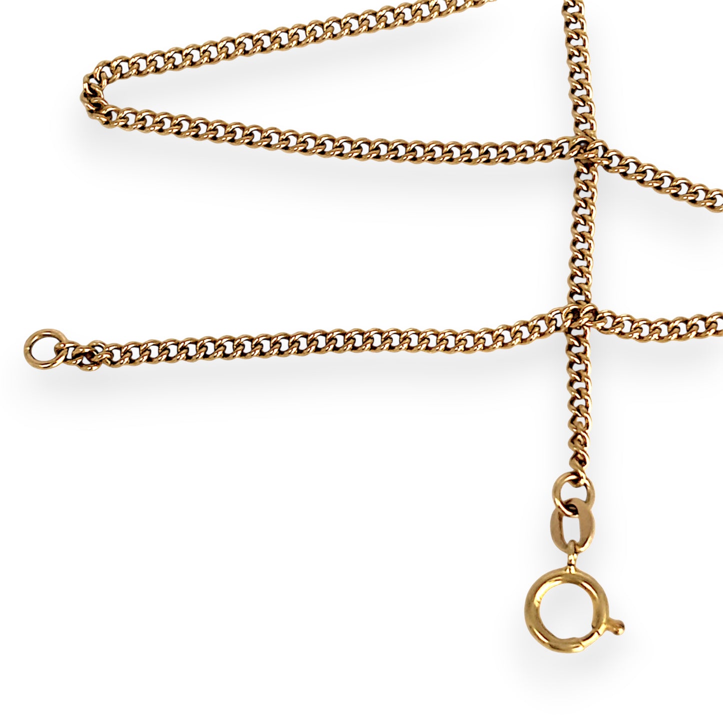 GOLD DEAL | 9ct (9K) Gold Candescent Curb Link Refurbished Chain 52cm