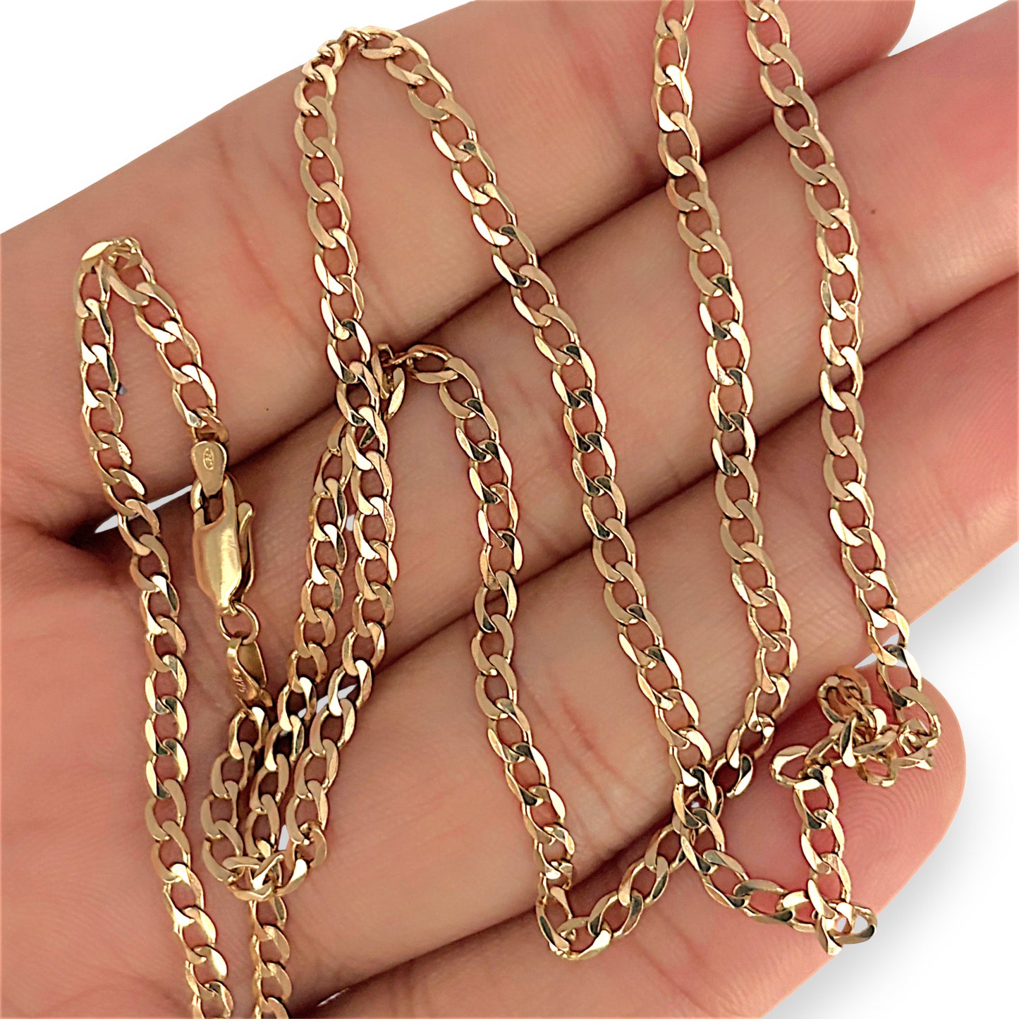 GOLD DEAL | 9ct (9K) Gold Outstanding Oval Curb Link Chain 56cm