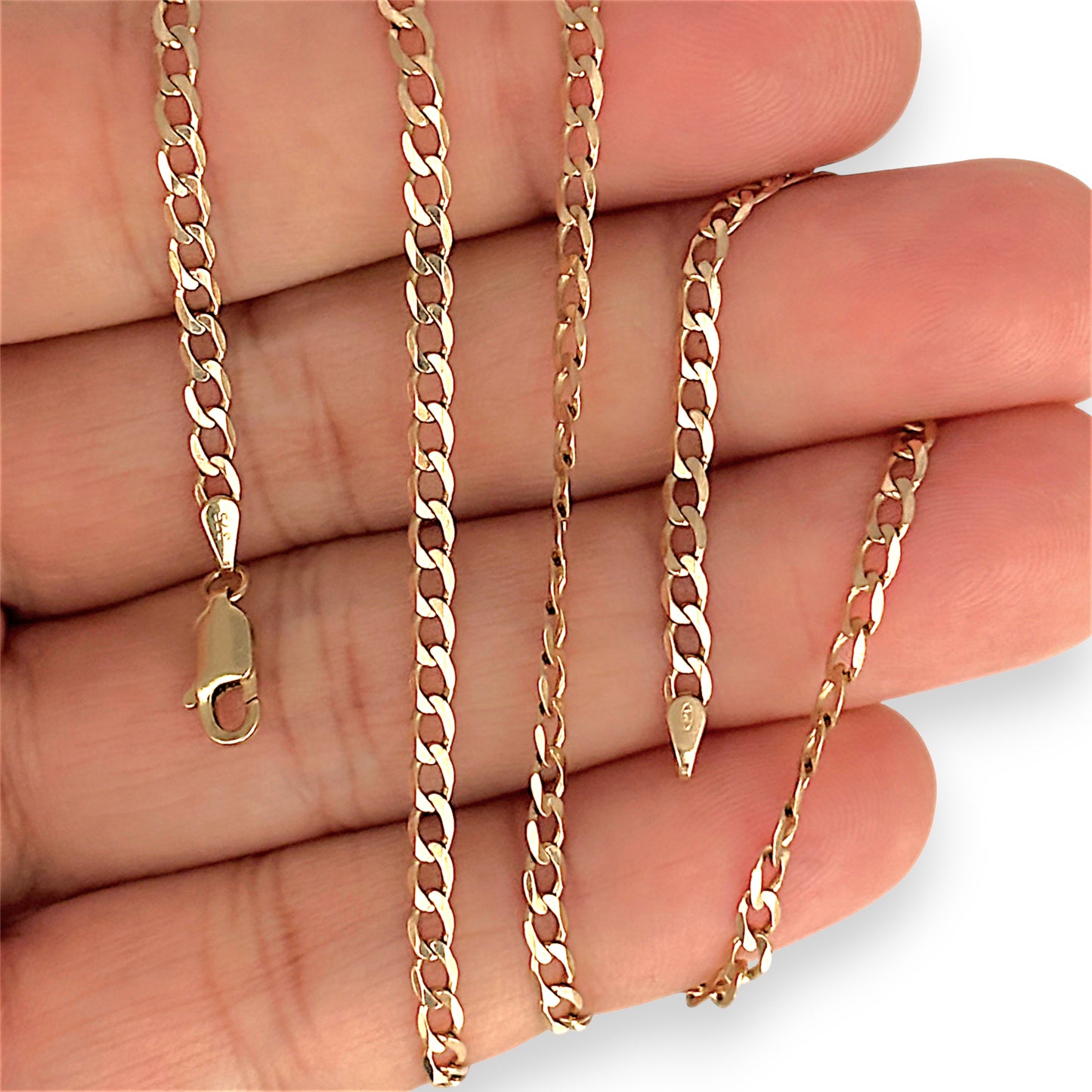 GOLD DEAL | 9ct (9K) Gold Outstanding Oval Curb Link Chain 56cm