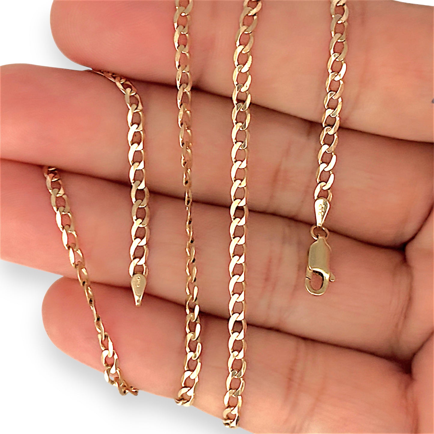 GOLD DEAL | 9ct (9K) Gold Outstanding Oval Curb Link Chain 56cm