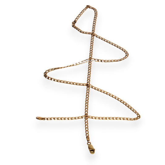 GOLD DEAL | 9ct (9K) Gold Outstanding Oval Curb Link Chain 56cm