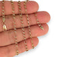 GOLD DEAL | 9ct (9K) Gold Elongated Figaro 1 -3 Chain 54cm