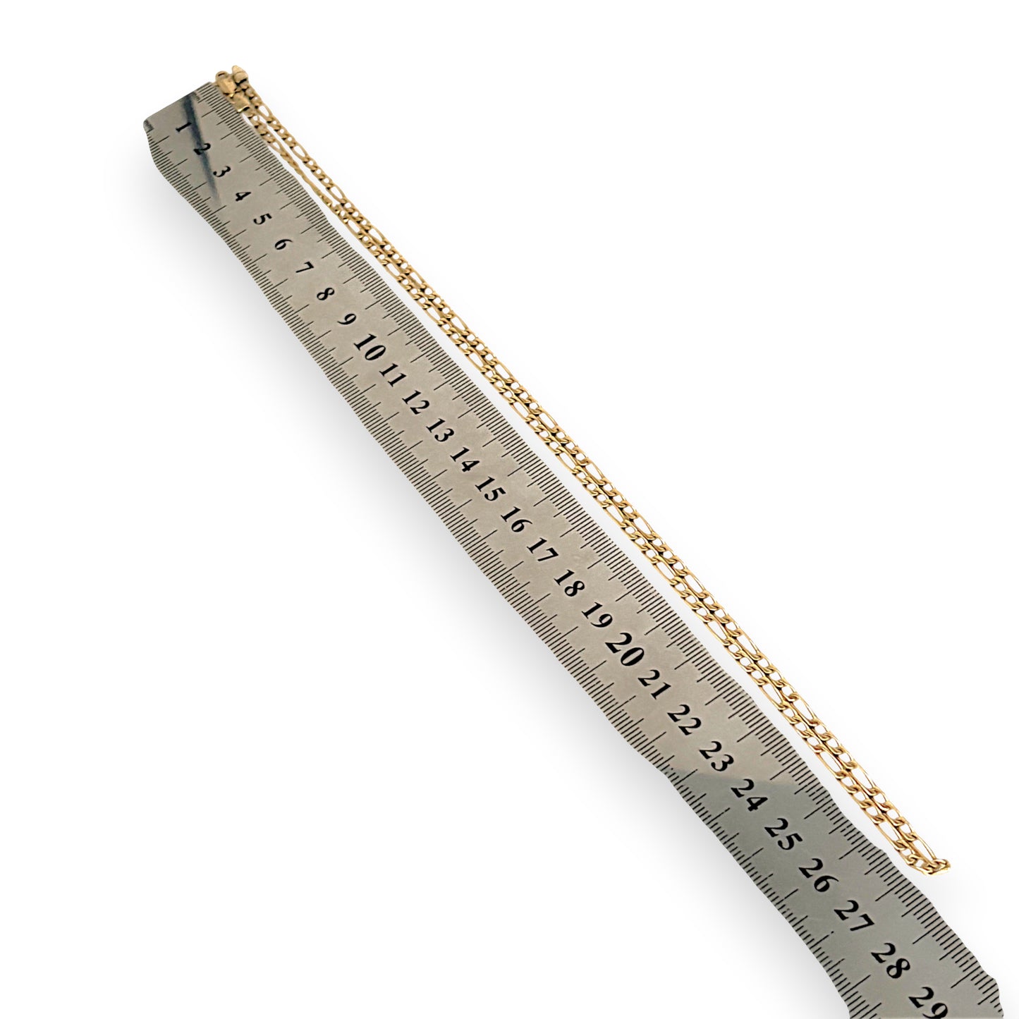 GOLD DEAL | 9ct (9K) Gold Elongated Figaro 1 -3 Chain 54cm