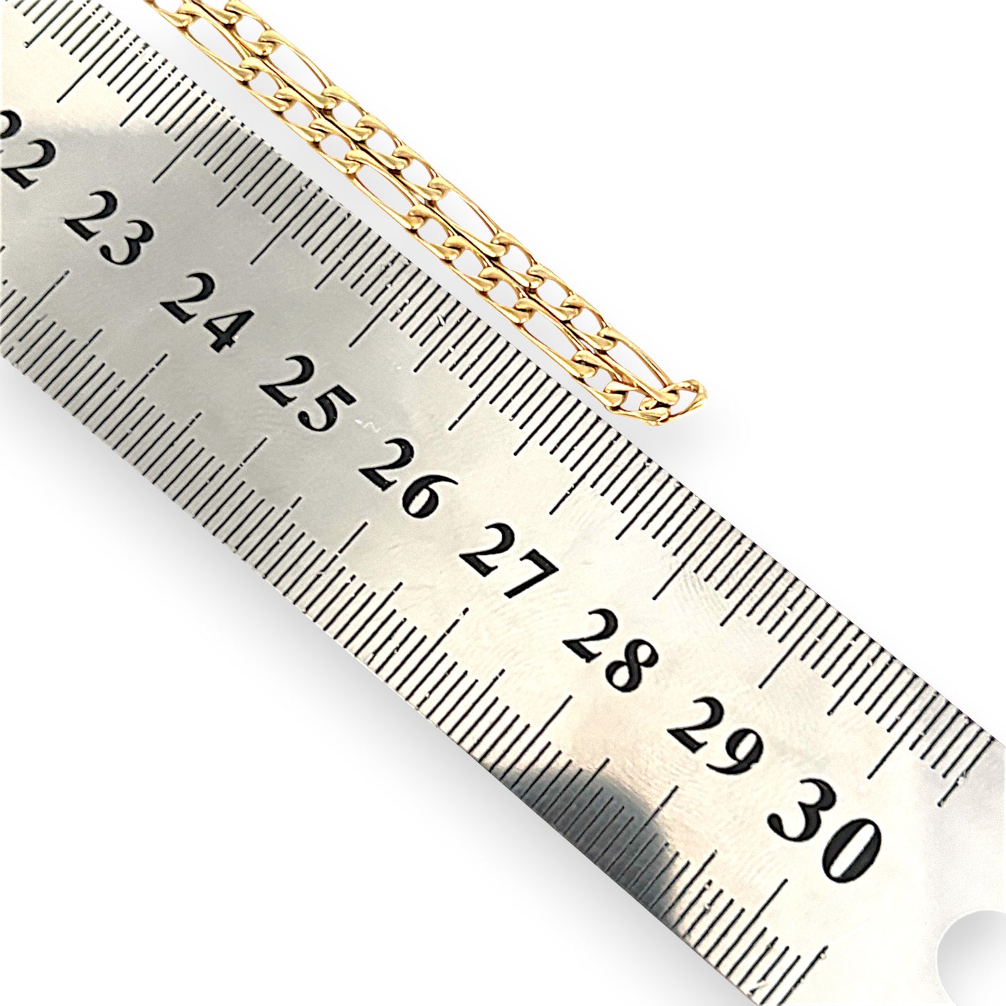 GOLD DEAL | 9ct (9K) Gold Elongated Figaro 1 -3 Chain 54cm