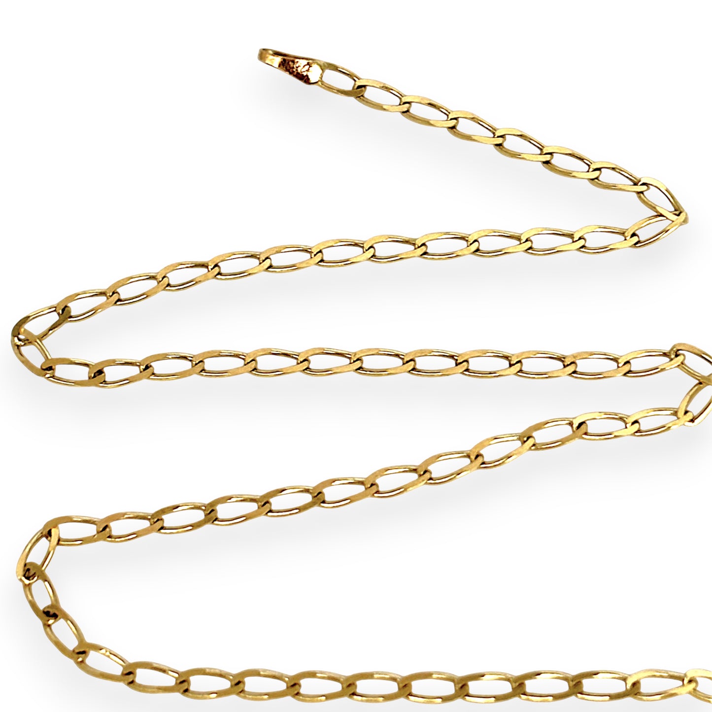GOLD DEAL | 9ct (9K) Gold Oval-crafted Link Chain 45cm
