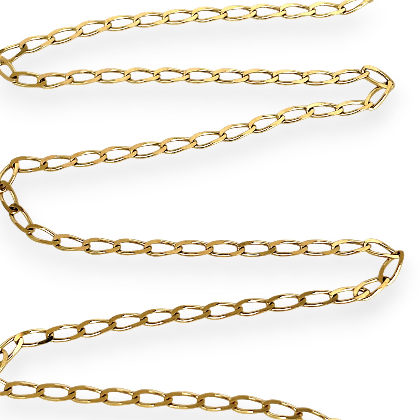 GOLD DEAL | 9ct (9K) Gold Oval-crafted Link Chain 45cm