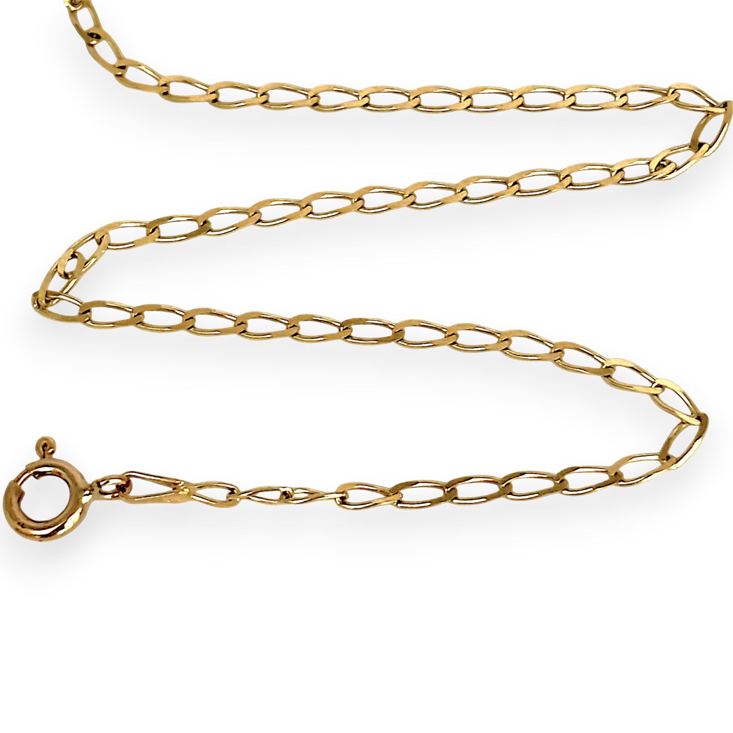 GOLD DEAL | 9ct (9K) Gold Oval-crafted Link Chain 45cm