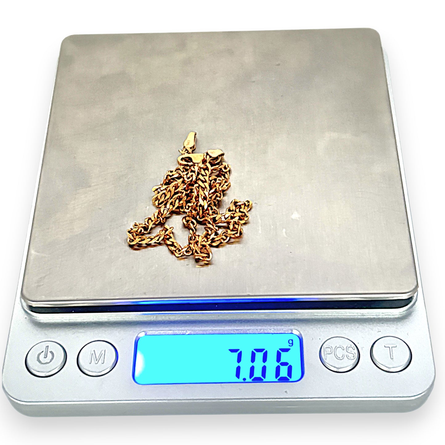 GOLD DEAL | 9ct (9K) Gold Crisp Curated Curb Link Refurbished Chain 45cm