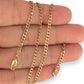 GOLD DEAL | 9ct (9K) Gold Crisp Curated Curb Link Refurbished Chain 45cm