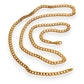 GOLD DEAL | 9ct (9K) Gold Rounded Flat Smooth Curb Link Refurbished Chain 60cm