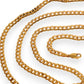 GOLD DEAL | 9ct (9K) Gold Rounded Flat Smooth Curb Link Refurbished Chain 60cm