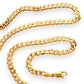 GOLD DEAL | 9ct (9K) Gold Rounded Flat Smooth Curb Link Refurbished Chain 60cm