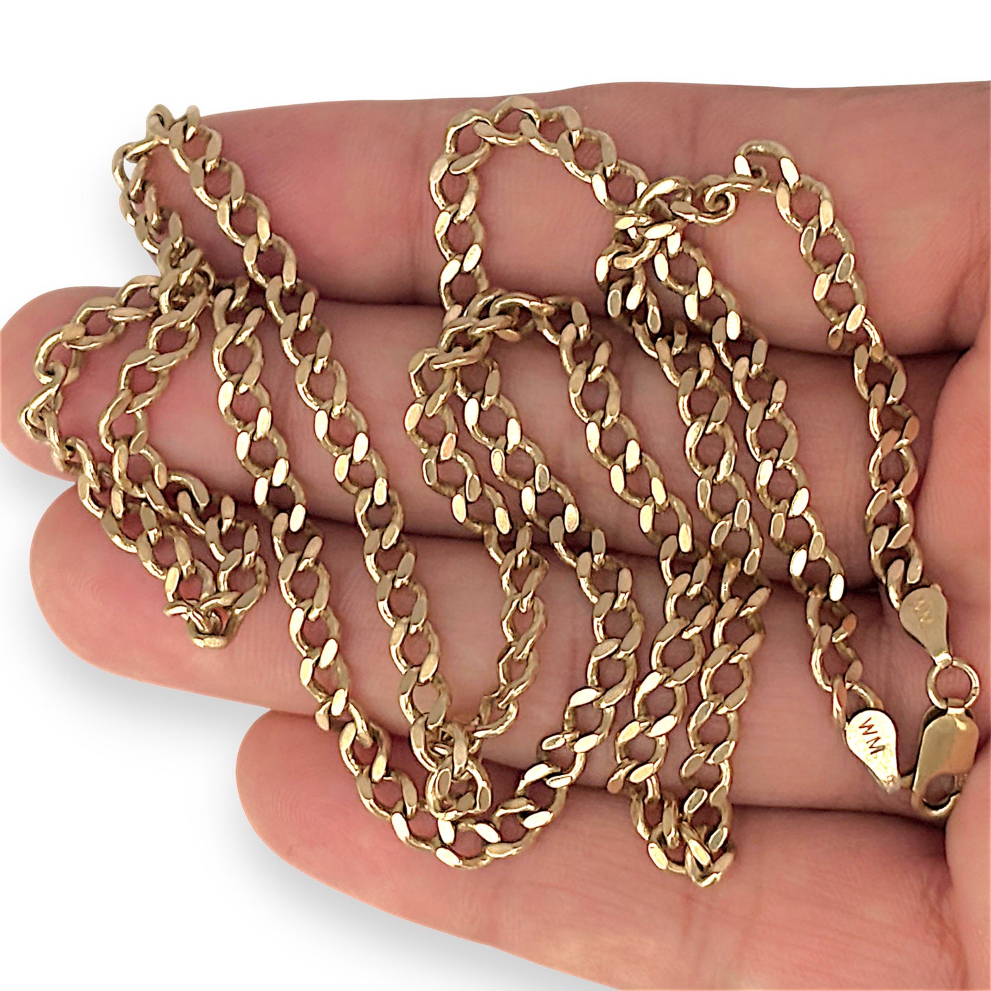 GOLD DEAL | 9ct (9K) Gold NZ, Traditional Style Confident Curb Link Chain 64cm
