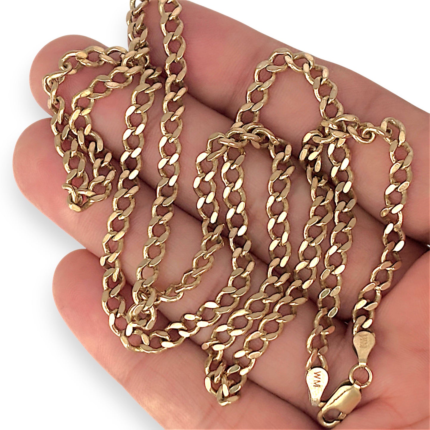 GOLD DEAL | 9ct (9K) Gold NZ, Traditional Style Confident Curb Link Chain 64cm