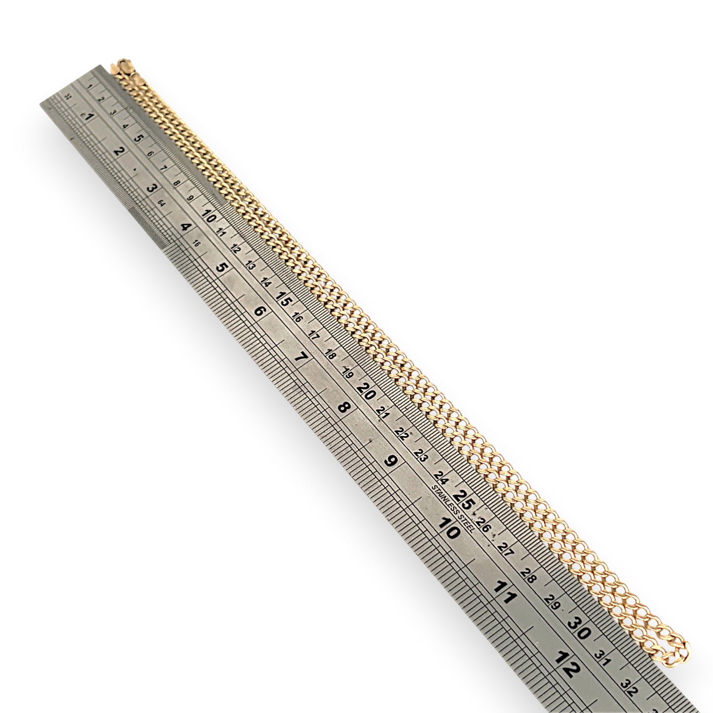 GOLD DEAL | 9ct (9K) Gold NZ, Traditional Style Confident Curb Link Chain 64cm