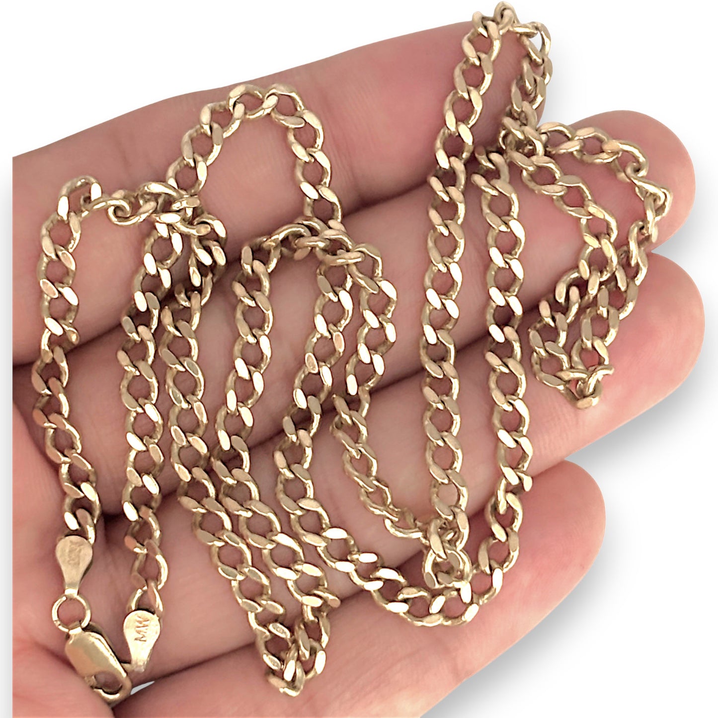 GOLD DEAL | 9ct (9K) Gold NZ, Traditional Style Confident Curb Link Chain 64cm