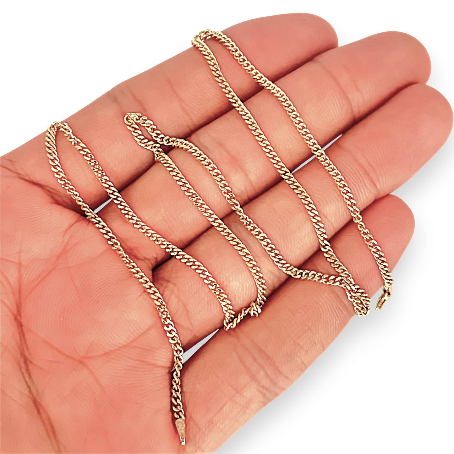 GOLD DEAL | 9ct (9K) Gold Soft Edge Timeless Elegance Curb Chain 45cm
