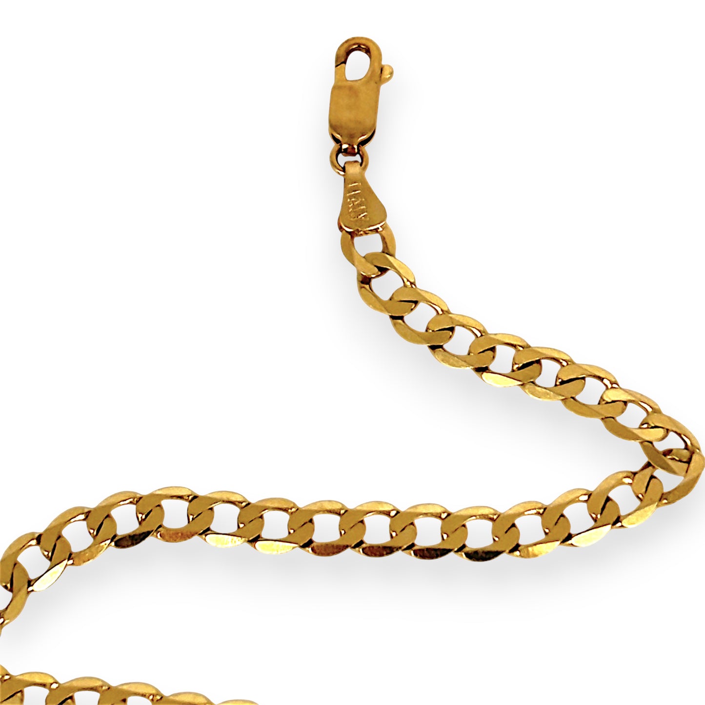 GOLD DEAL | 9ct (9K) Gold Elegant Flow Curb Chain 55cm