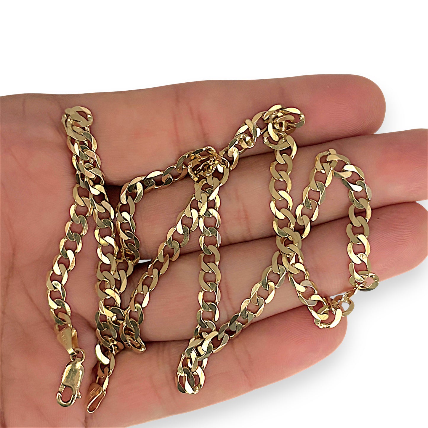 GOLD DEAL | 9ct (9K) Gold Elegant Flow Curb Chain 55cm