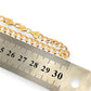 GOLD DEAL | 9ct (9K) Gold Beveled Edge Flattened Curb Link Chain 60cm Valuation $5,490