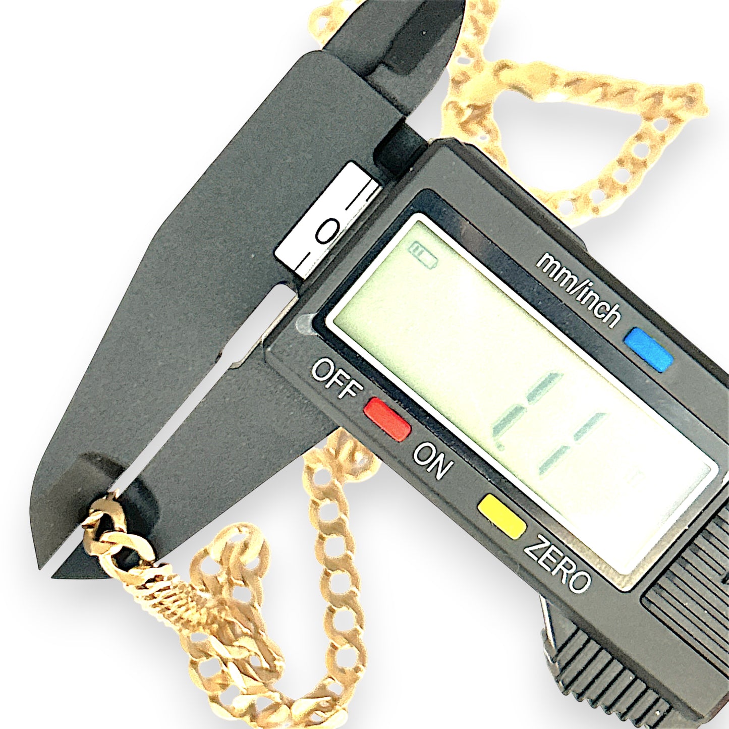 GOLD DEAL | 9ct (9K) Gold Beveled Edge Flattened Curb Link Chain 60cm Valuation $5,490