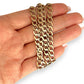 GOLD DEAL | 9ct (9K) Gold Beveled Edge Flattened Curb Link Chain 60cm Valuation $5,490