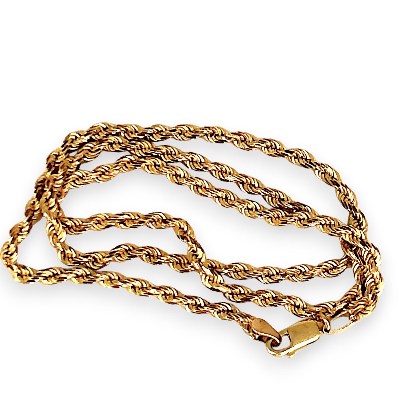 GOLD DEAL | 9ct (9K) Gold Prince of Wales Rope Chain 45cm Valuation $4,600