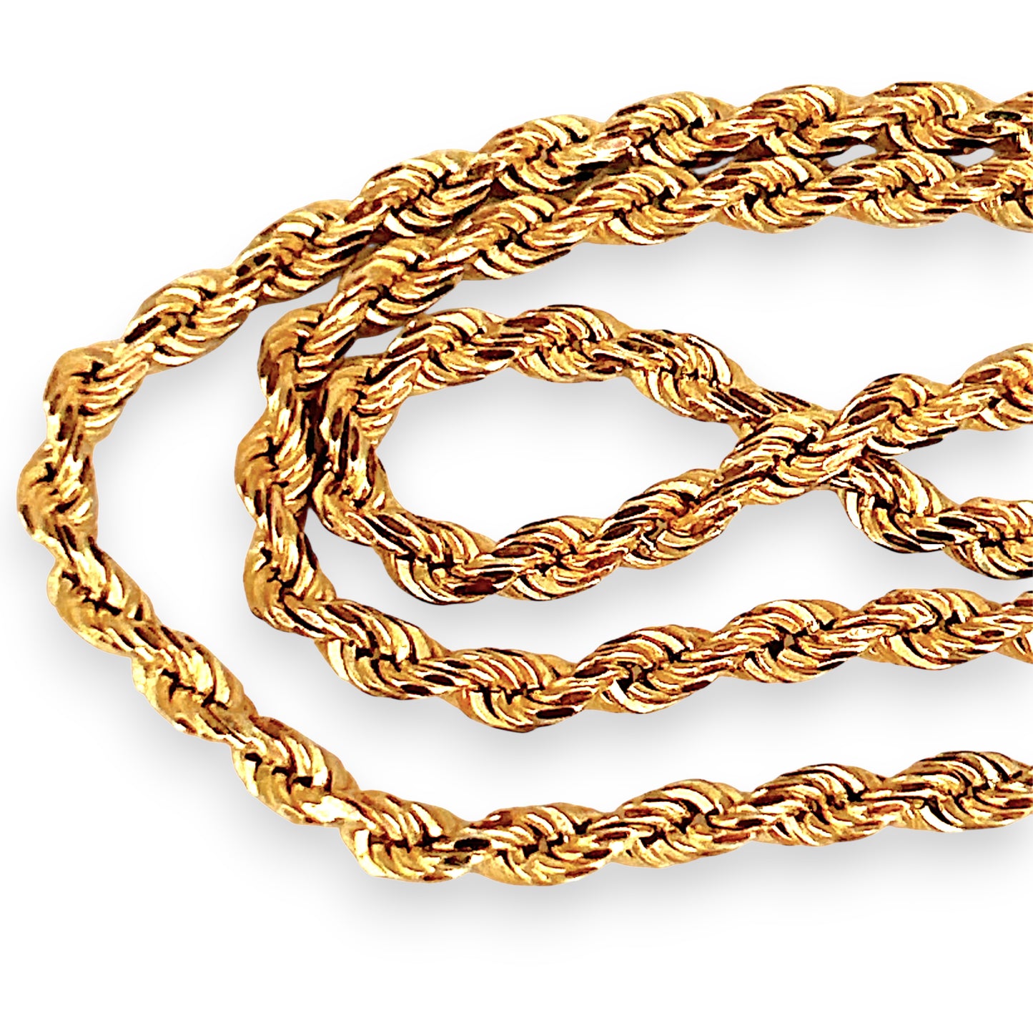 GOLD DEAL | 9ct (9K) Gold Prince of Wales Rope Chain 45cm Valuation $4,600