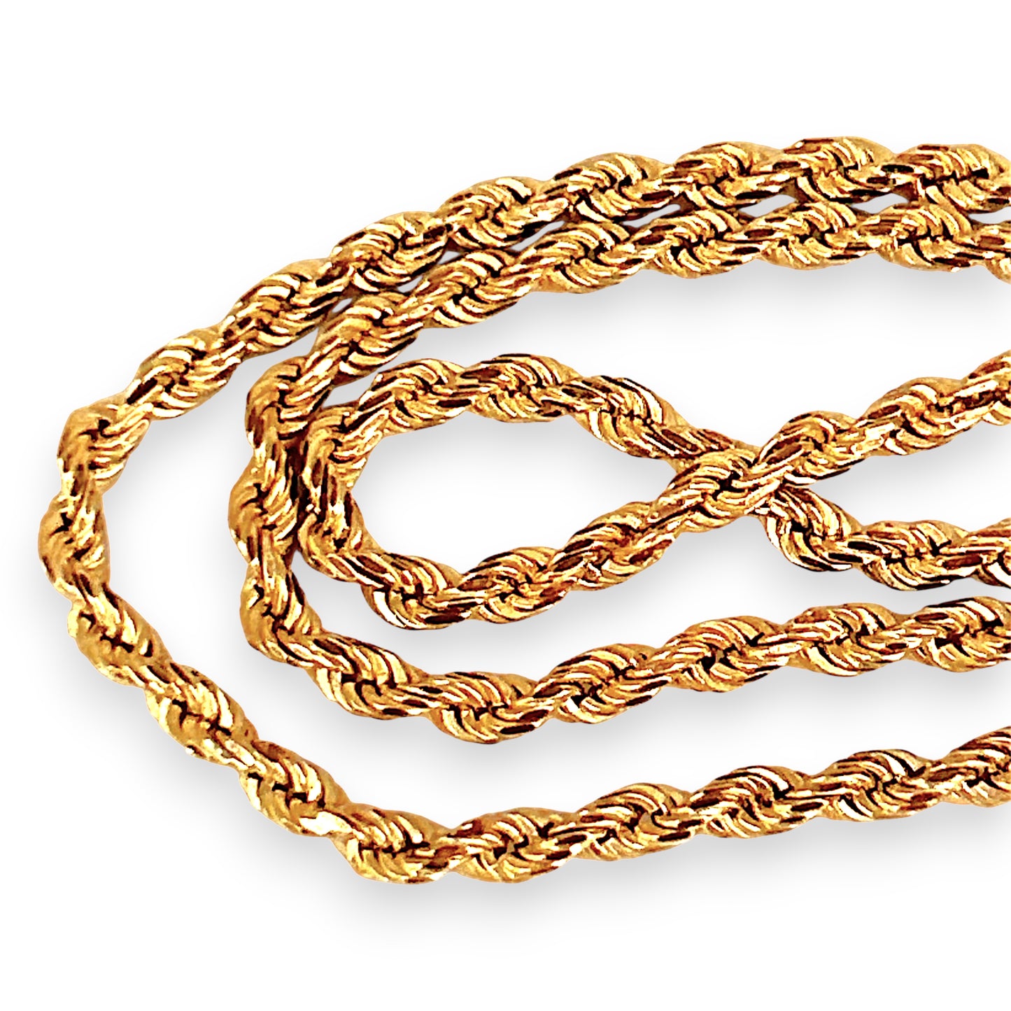 GOLD DEAL | 9ct (9K) Gold Prince of Wales Rope Chain 45cm Valuation $4,600